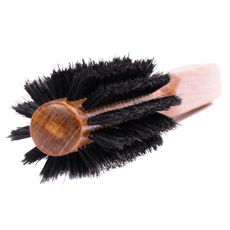 Perie rotundă pentru coafarea părului cu peri din par de porc mistret avand diametrul de 35mm